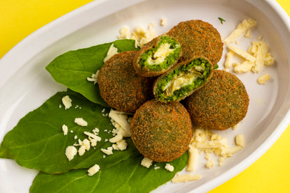 SPINACH CHICKPEAS CHEESY TIKKI