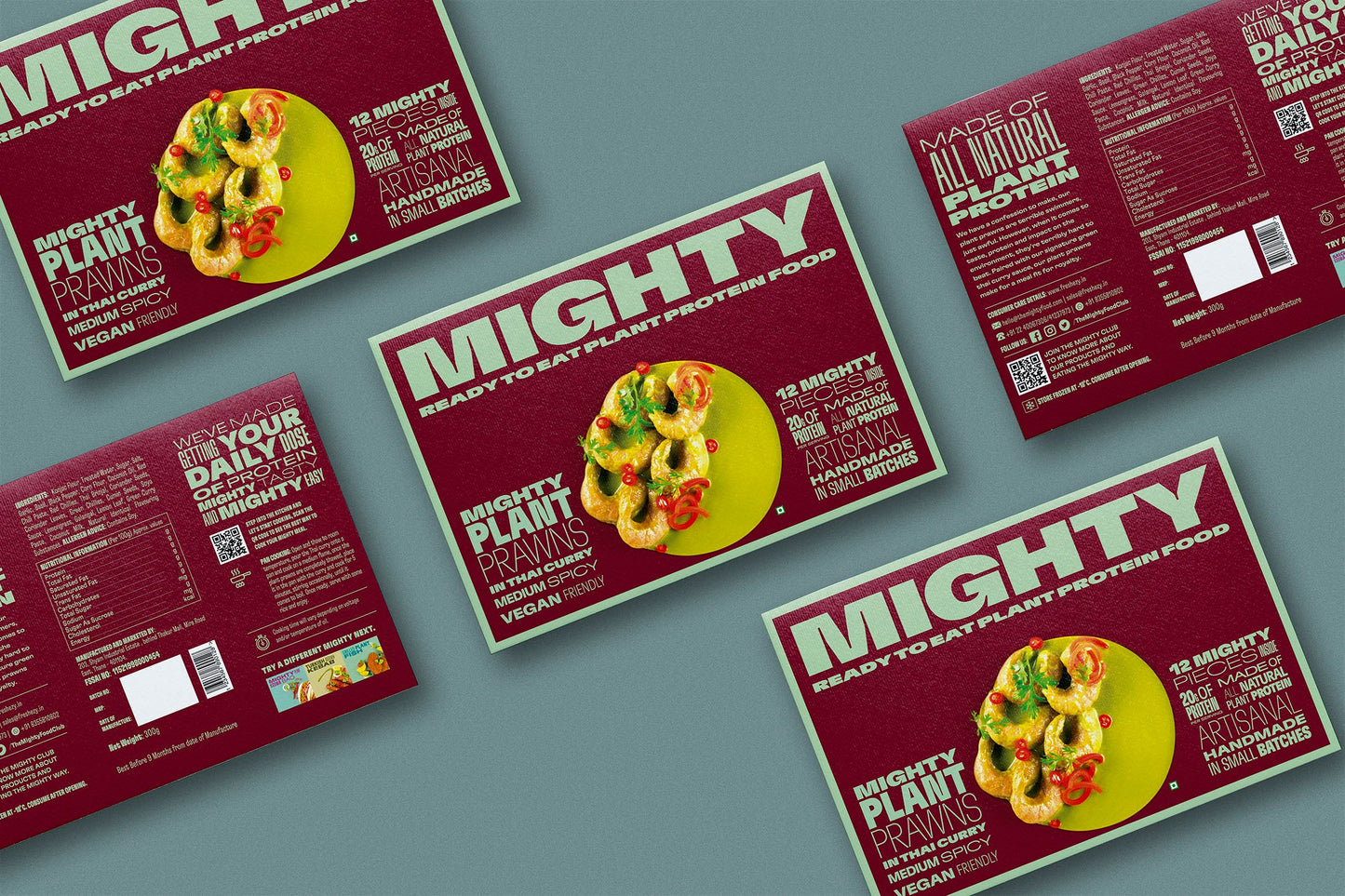 Mighty Plant Prawns in Thai Curry
